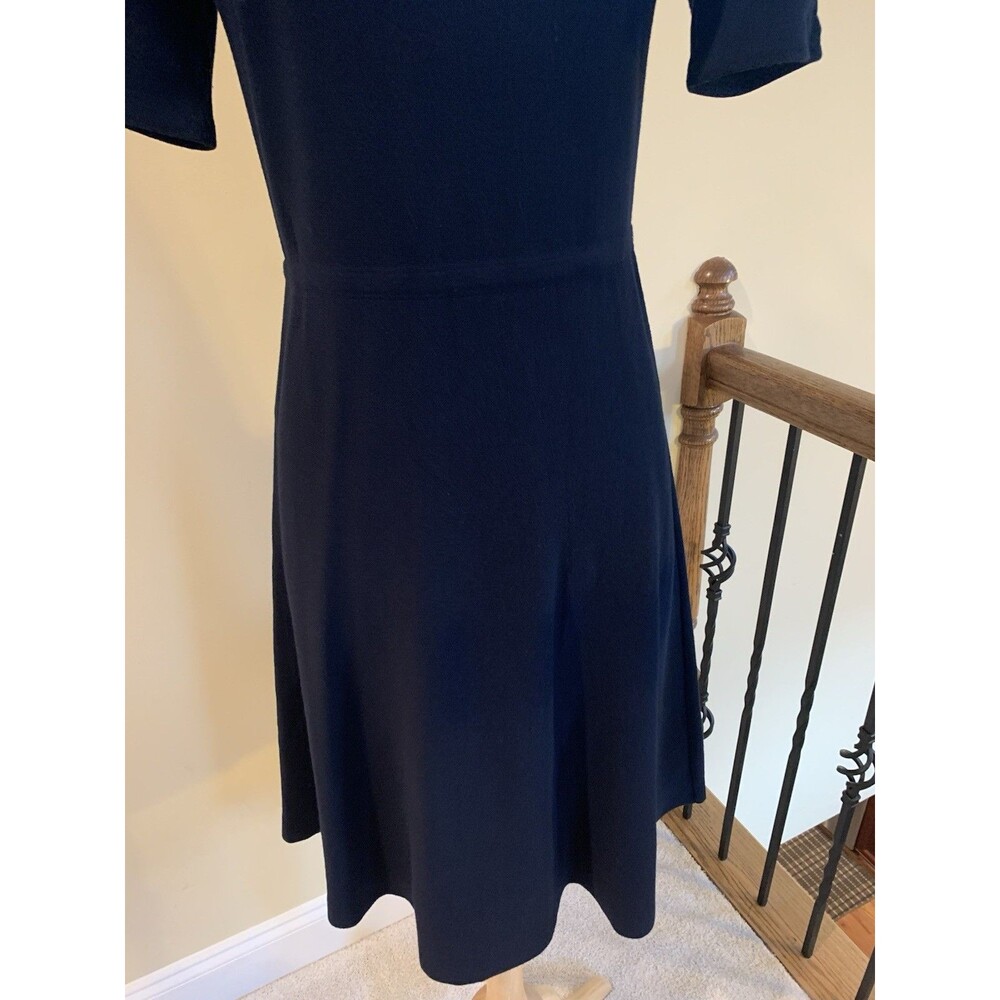 Banana Republic Knit Fit-and-Flare Sweater Dress Navy Blue Sz XS - Picture 5 of 5